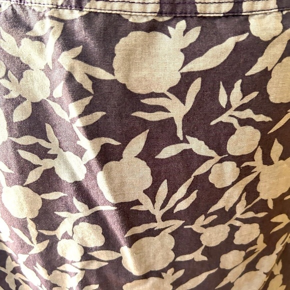Boden Purple Gray Floral Straight Pencil lined Skirt Women's Size 10L - Picture 2 of 7